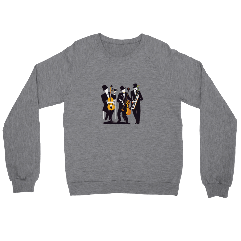Pop Art Jazz Trio Premium Unisex Crewneck Sweatshirt