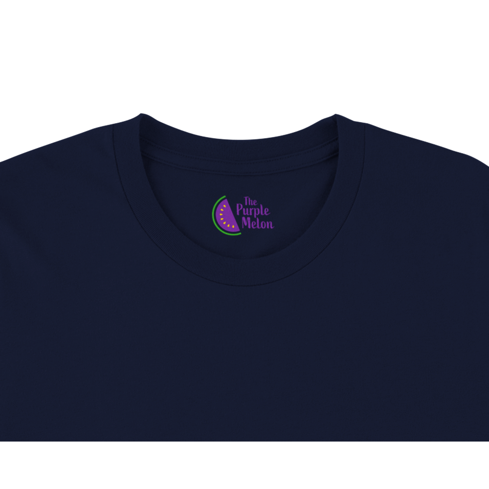 Cat Playing the Saxophone Under the Full Moon Premium Unisex Crewneck T-shirt.