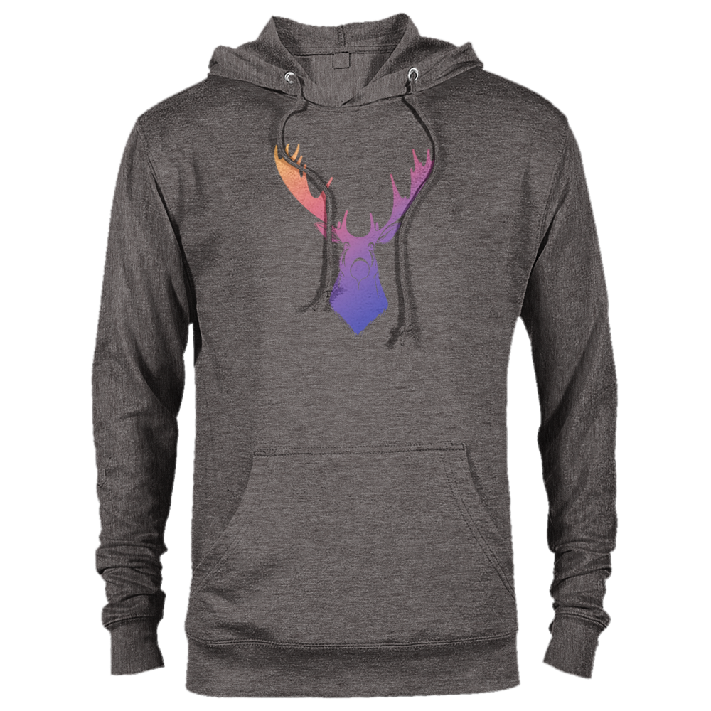 Rainbow Moose Print Premium Unisex Pullover Hoodie