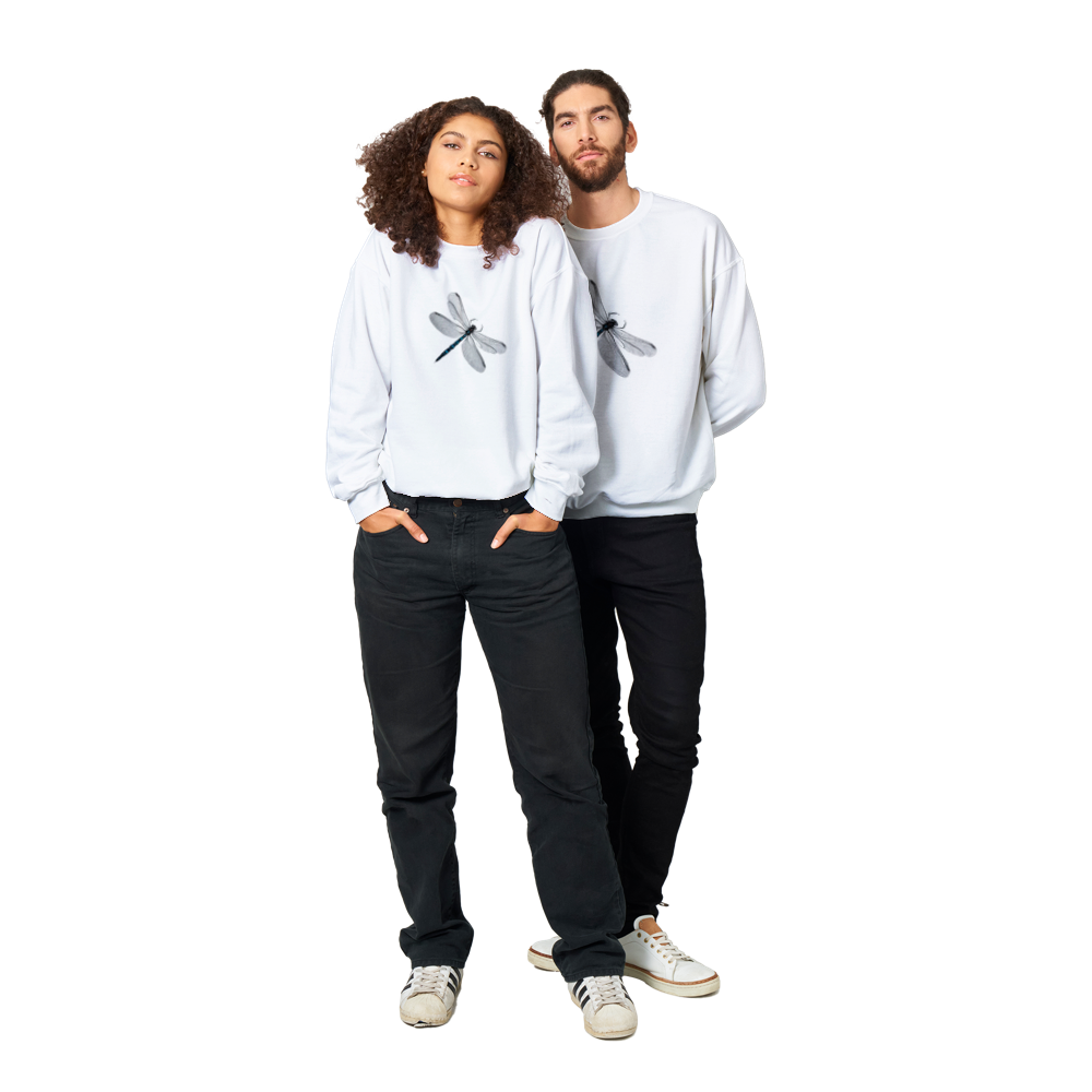 Dragonfly Print Classic Unisex Crewneck Sweatshirt