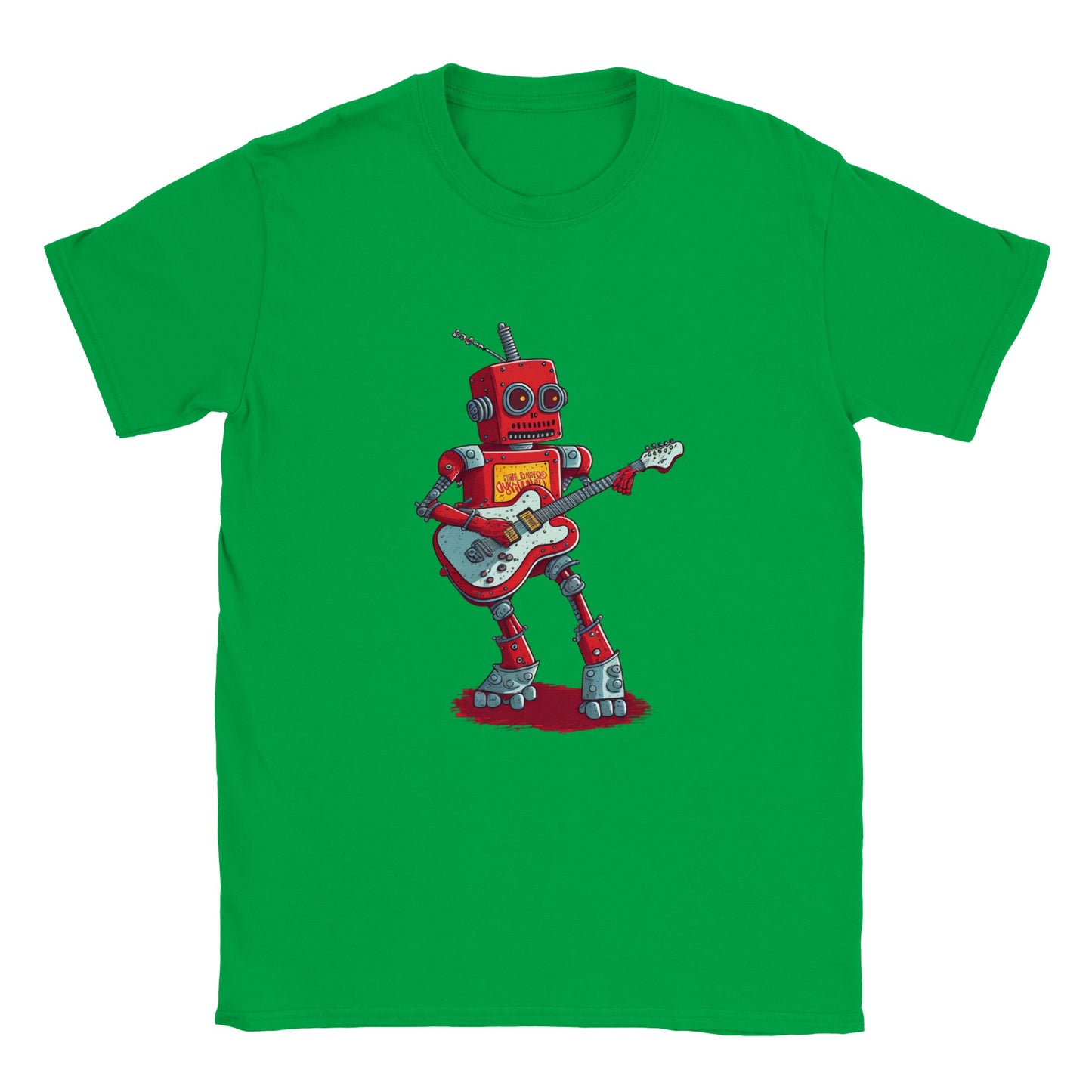 Robot playing the guitar Classic Kids Crewneck T-shirt