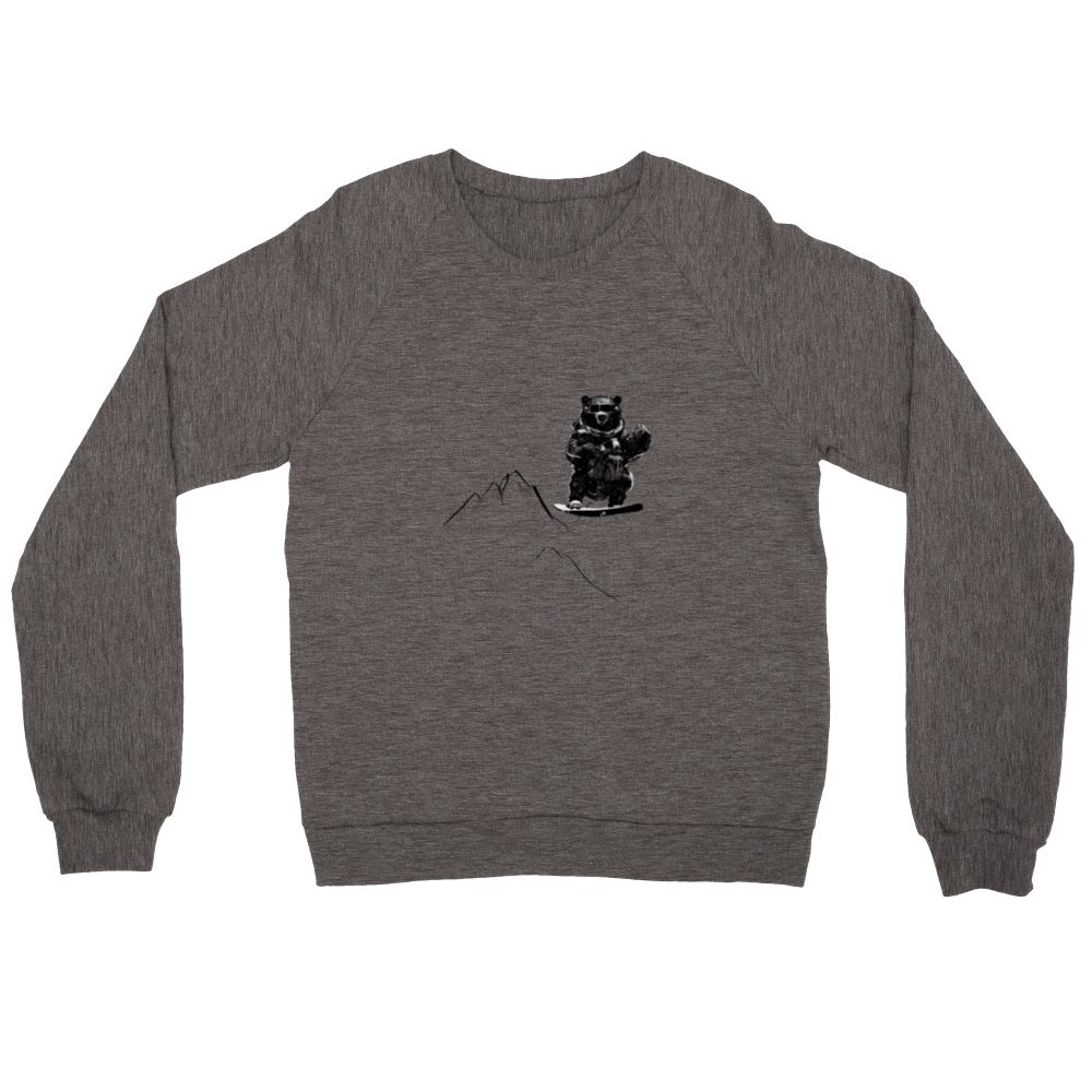 Bear Snowboarding Premium Unisex Crewneck Sweatshirt