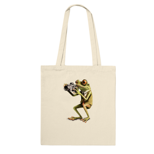 Frog Taking Photos Classic Tote Bag