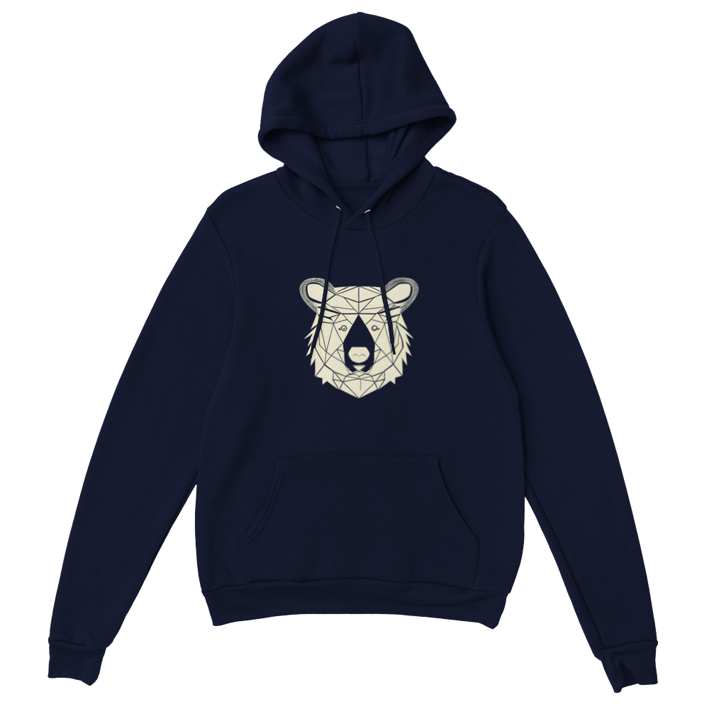 Bear Print Premium Unisex Pullover Hoodie
