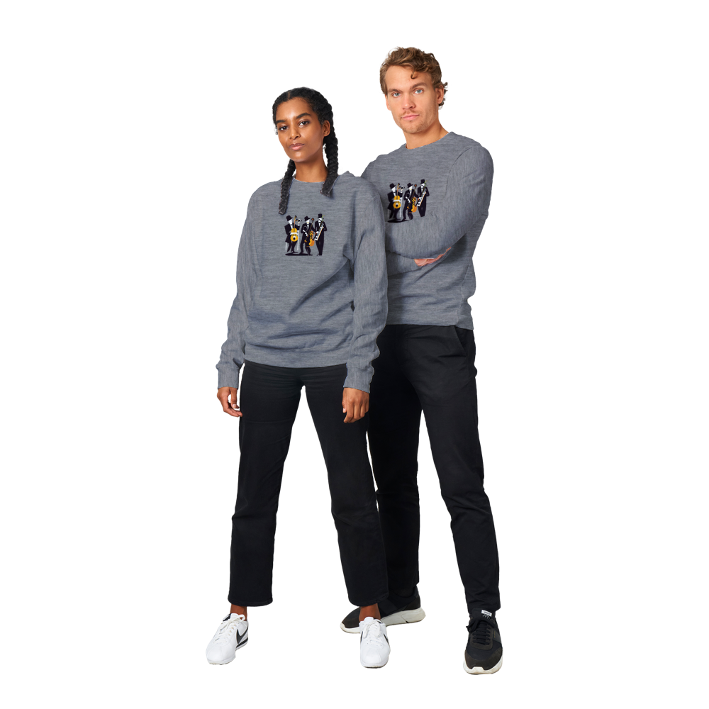 Pop Art Jazz Trio Premium Unisex Crewneck Sweatshirt