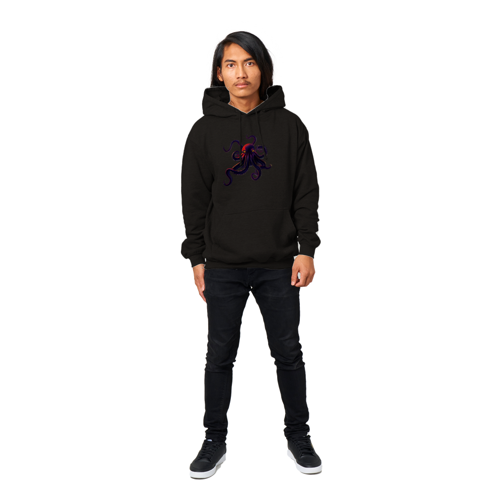 Octopus Print Premium Unisex Pullover Hoodie