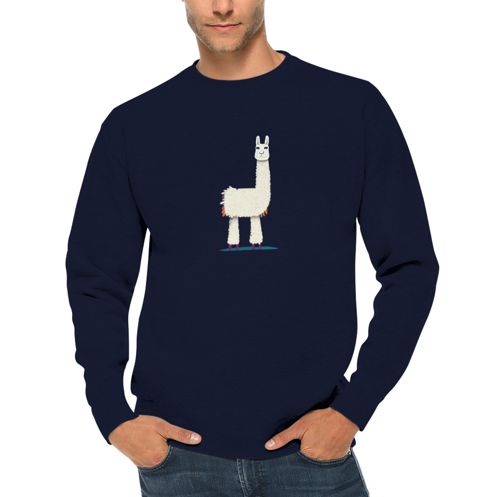 Cute Llama Premium Unisex Crewneck Sweatshirt