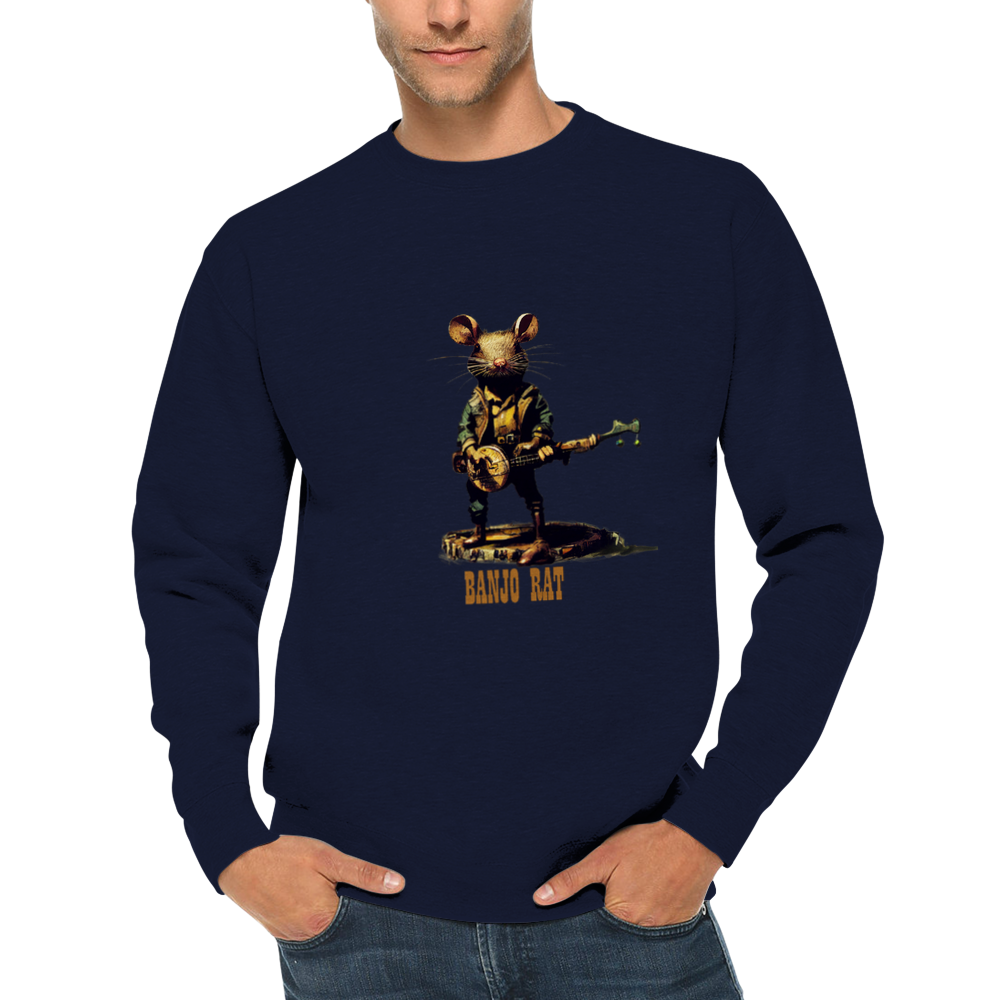 Banjo Rat Premium Unisex Crewneck Sweatshirt