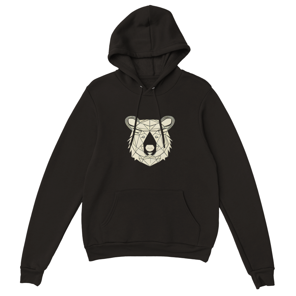Bear Print Premium Unisex Pullover Hoodie