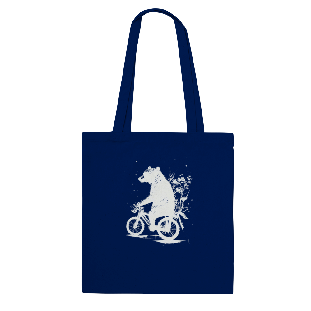 Bear Riding a Bike Classic Tote Bag