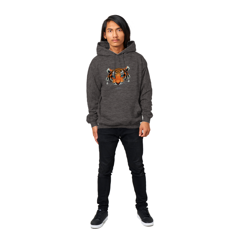 Tiger Print Premium Unisex Pullover Hoodie