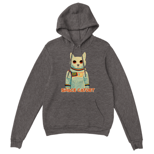 Pullover hoodie with cosmic space cat design
