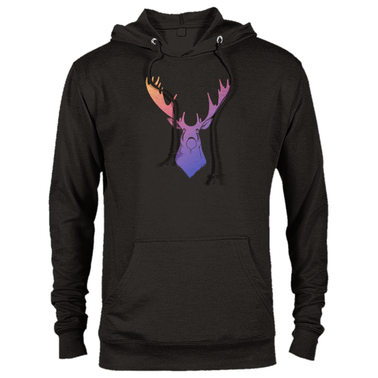 Rainbow Moose Print Premium Unisex Pullover Hoodie