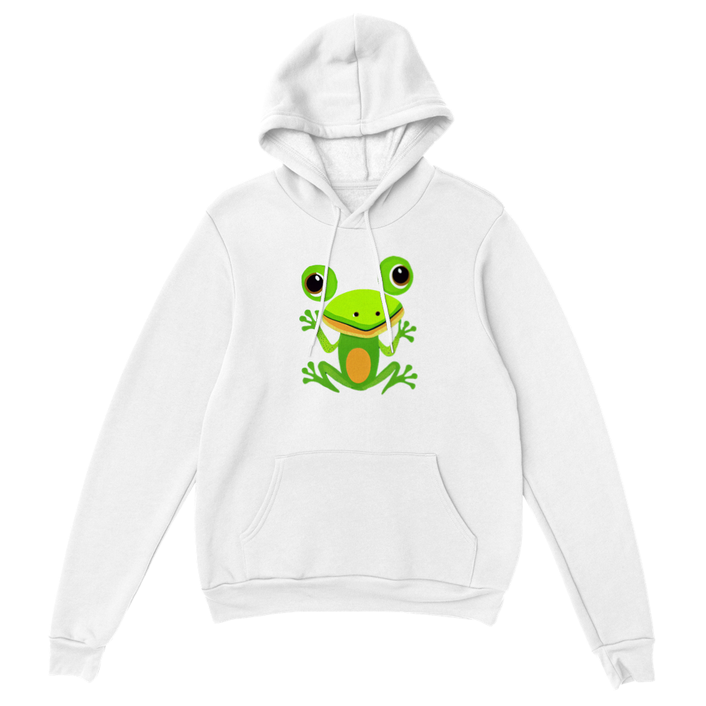 Cute Frog Print Premium Unisex Pullover Hoodie