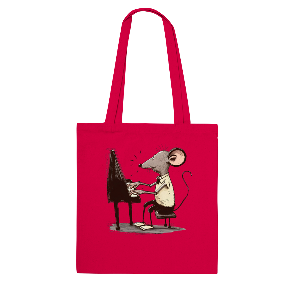 Rat Playing the Piano Classic Tote Bag