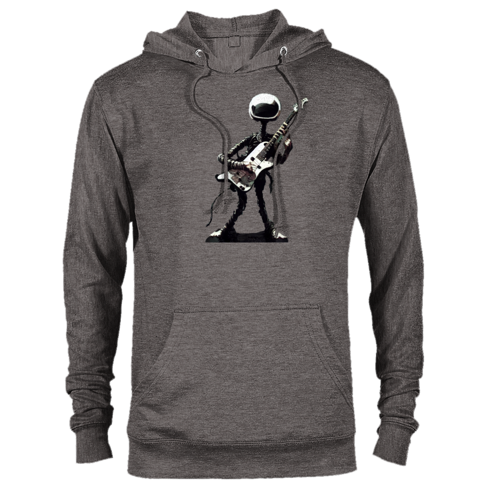 Alien Playing an Electric Guitar Premium Unisex Pullover Hoodie