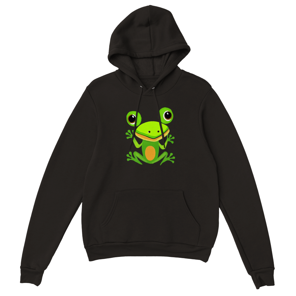 Cute Frog Print Premium Unisex Pullover Hoodie