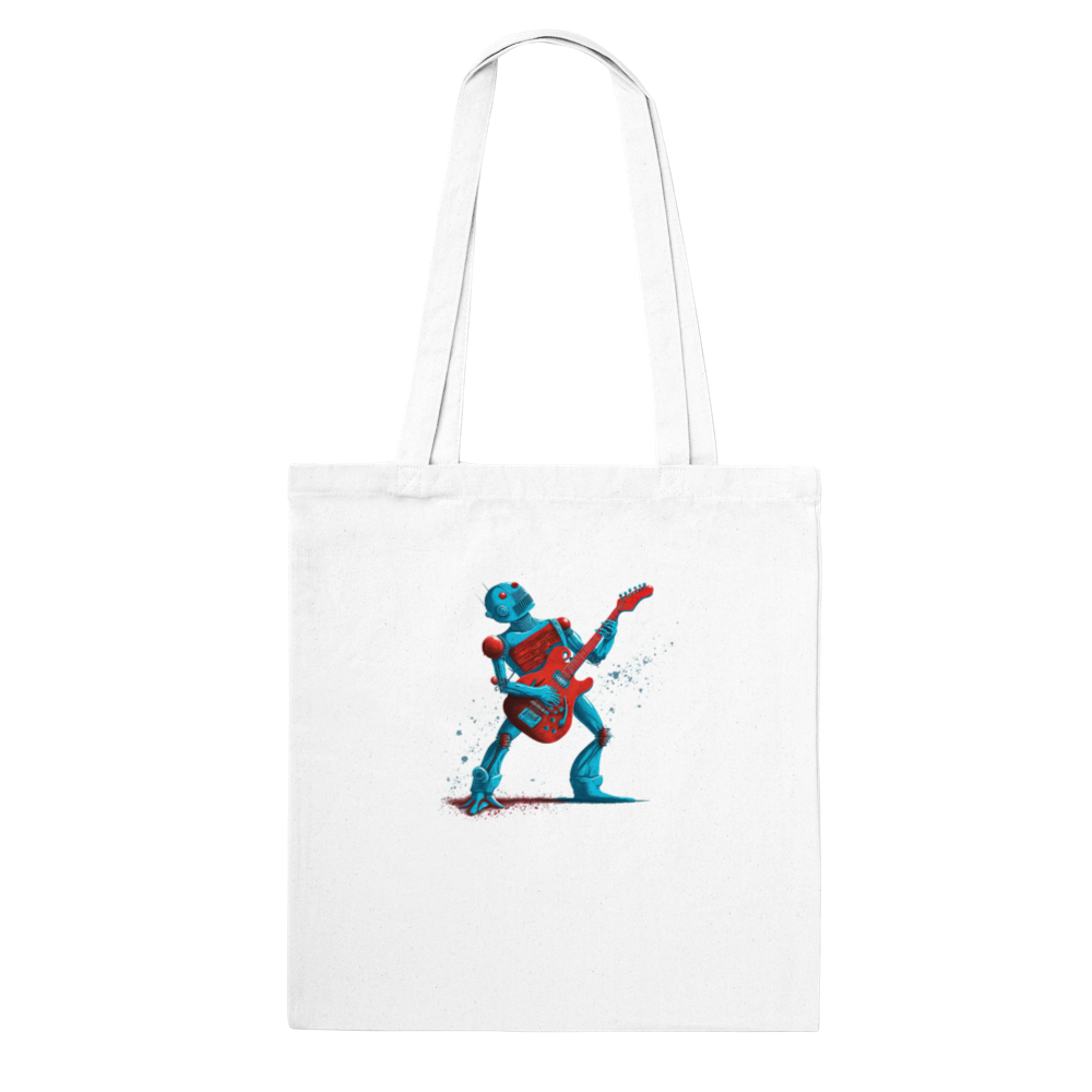 Robot Playing Guitar Classic Tote Bag