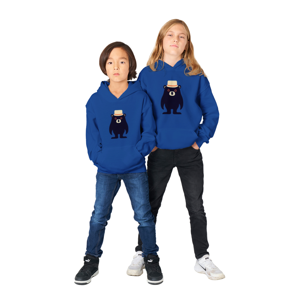 Cute Bear Classic Kids Pullover Hoodie