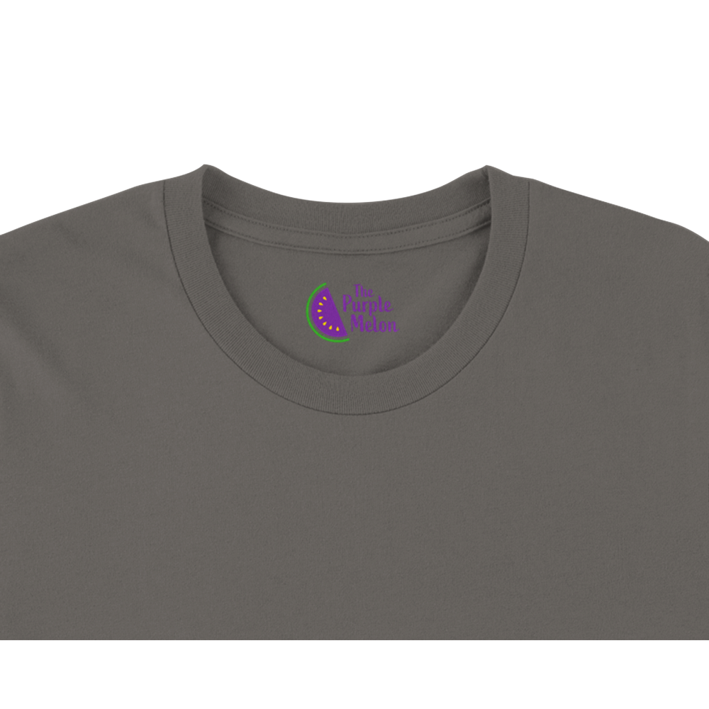 Pink Cat Playing a Saxophone Premium Unisex Crewneck T-shirt.