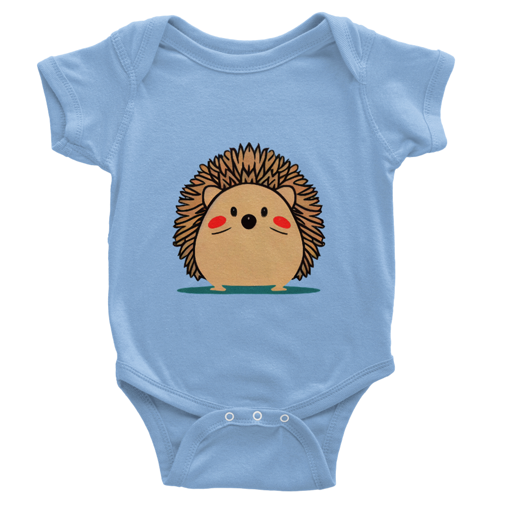 Cute Hedgehog Classic Baby Short Sleeve Onesies