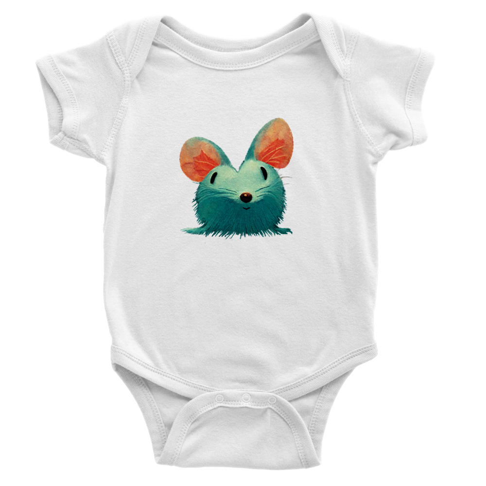 Cute Mouse Classic Baby Short Sleeve Onesies