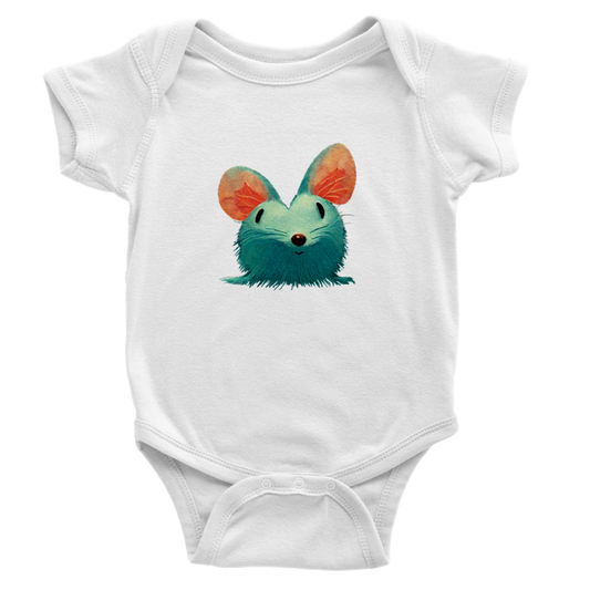 Cute Mouse Classic Baby Short Sleeve Onesies