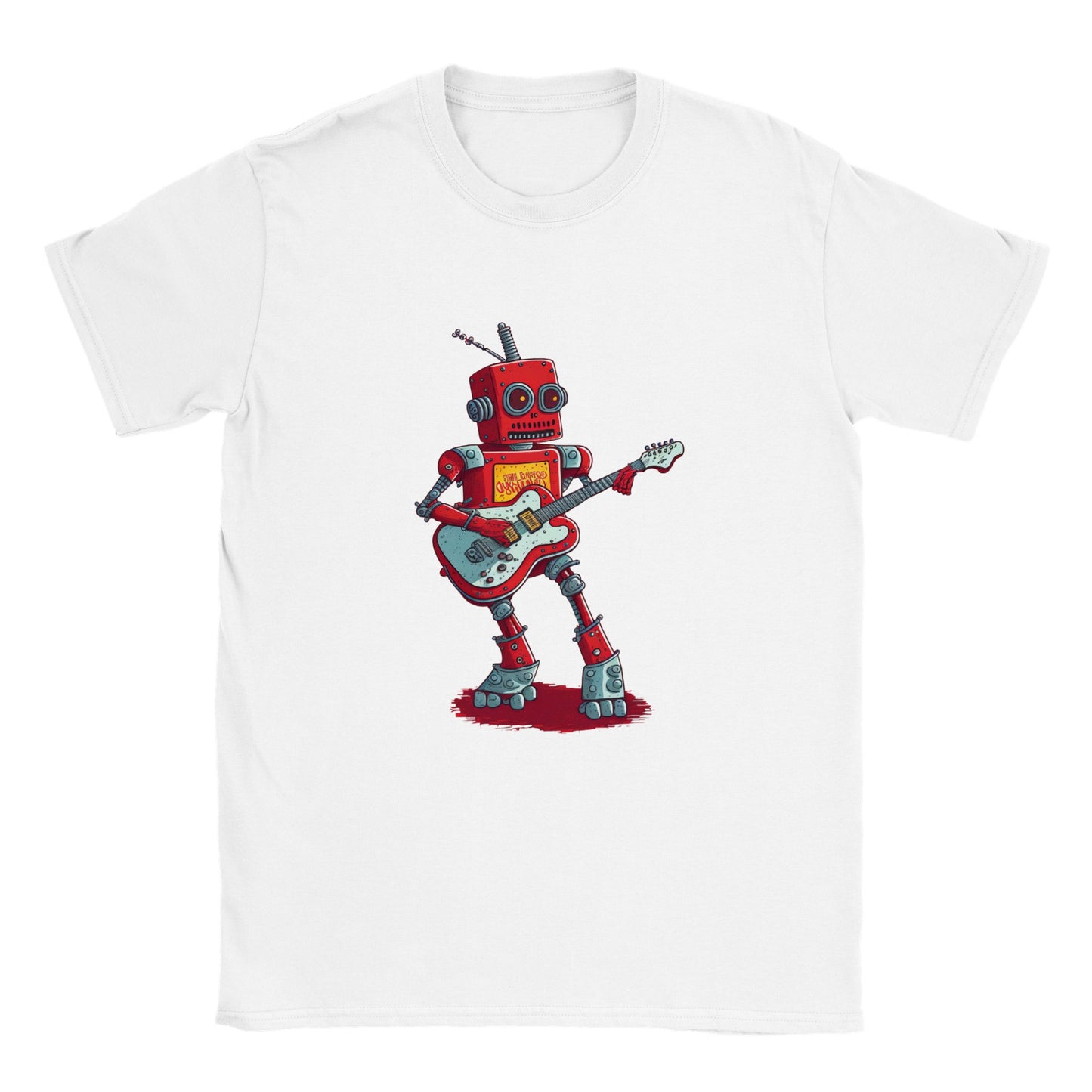 Robot playing the guitar Classic Kids Crewneck T-shirt