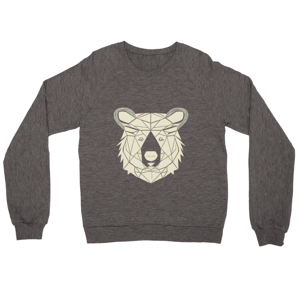 Bear Print Premium Unisex Crewneck Sweatshirt