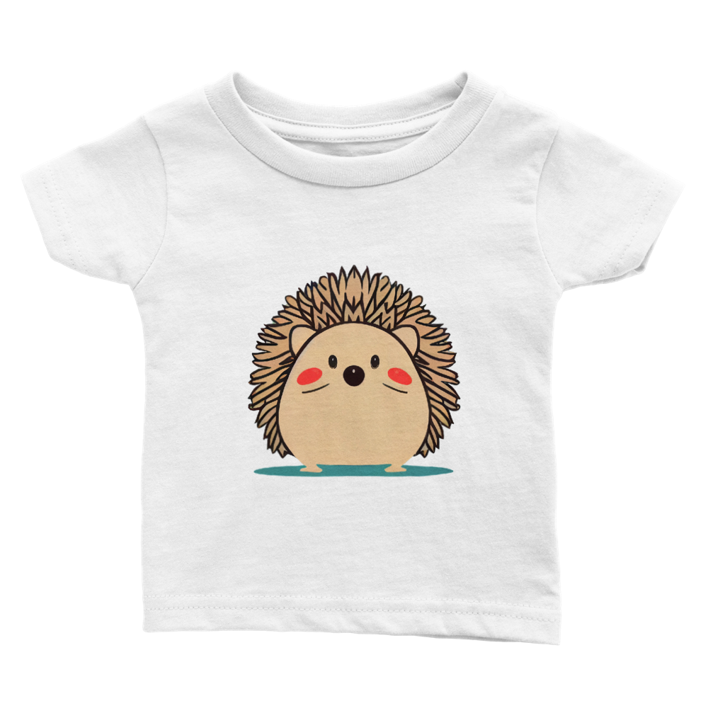 Cute Hedgehog Print Classic Baby Crewneck T-shirt