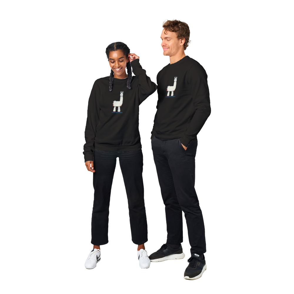 Cute Llama Premium Unisex Crewneck Sweatshirt