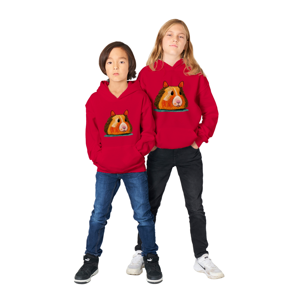 Cute Guinea Pig Classic Kids Pullover Hoodie