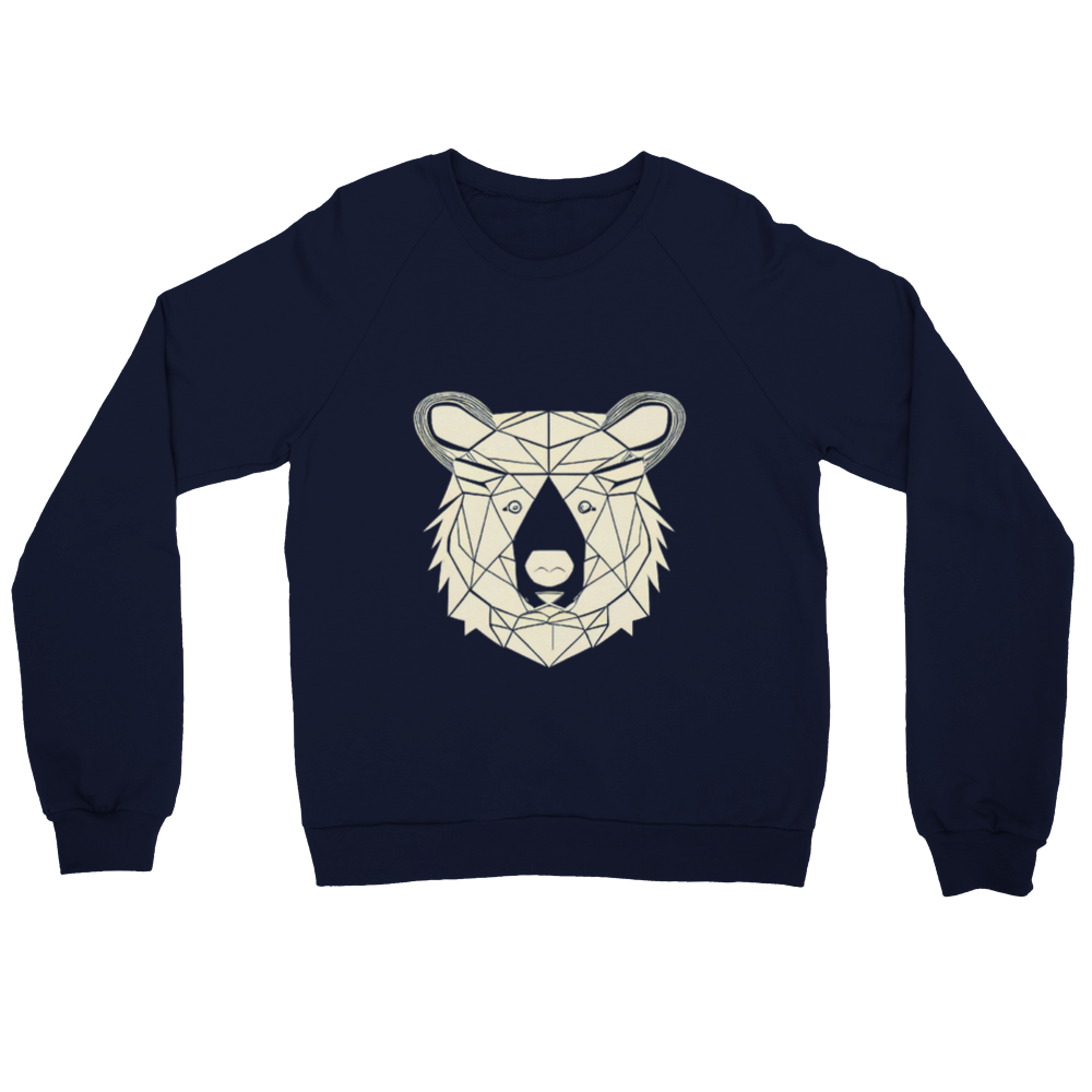 Bear Print Premium Unisex Crewneck Sweatshirt