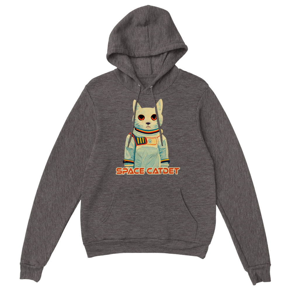 Space Cat Pullover Hoodie | Cosmic Feline Graphic Jumper