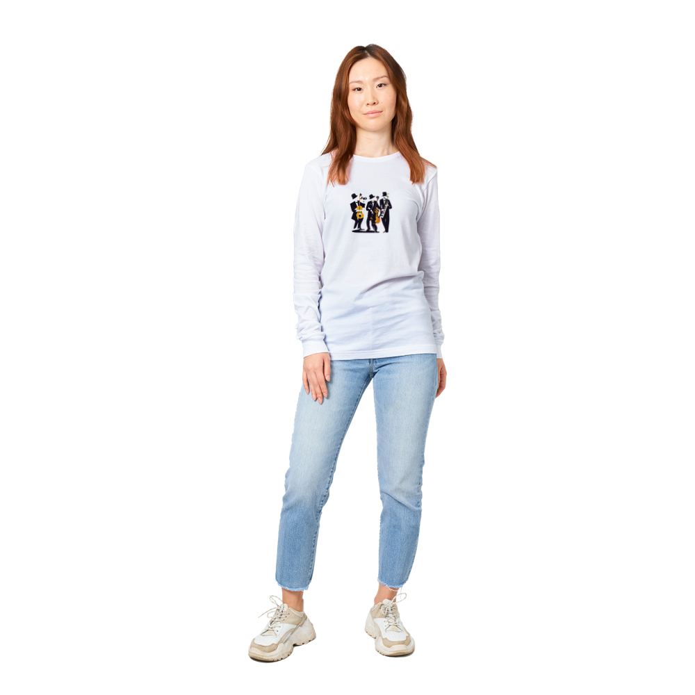 Pop Art Jazz Trio Premium Unisex Longsleeve T-shirt