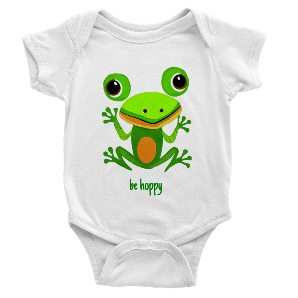 Be Hoppy Classic Baby Short Sleeve Onesies