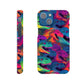 DinoVibe: Slim Phone Case with Colorful T-Rex Pattern - Unleash Playful Protection!