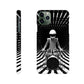 Op-art spaceman drummer print on phone case