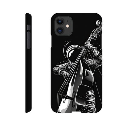 Galactic Groove: Slim Phone Case with Double Bass Spaceman Jazz