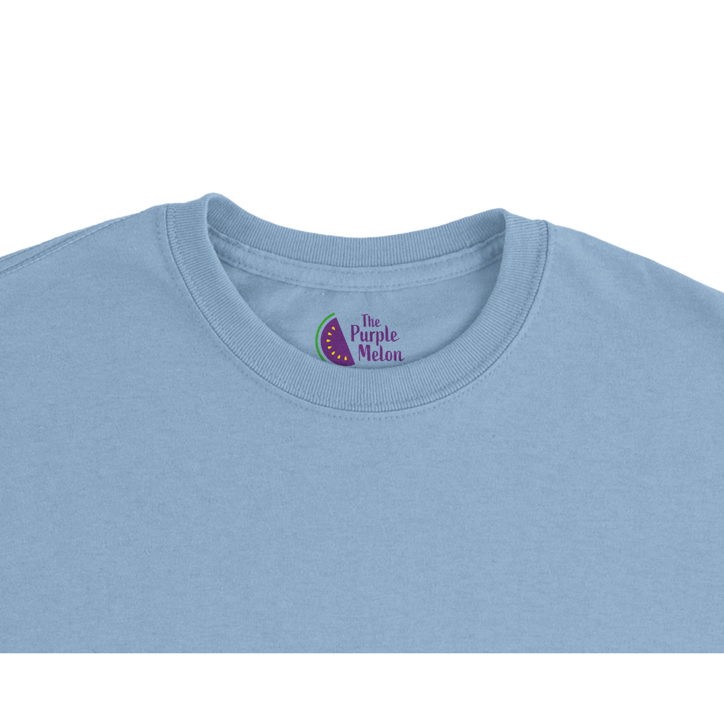 The Purple Melon Neck label