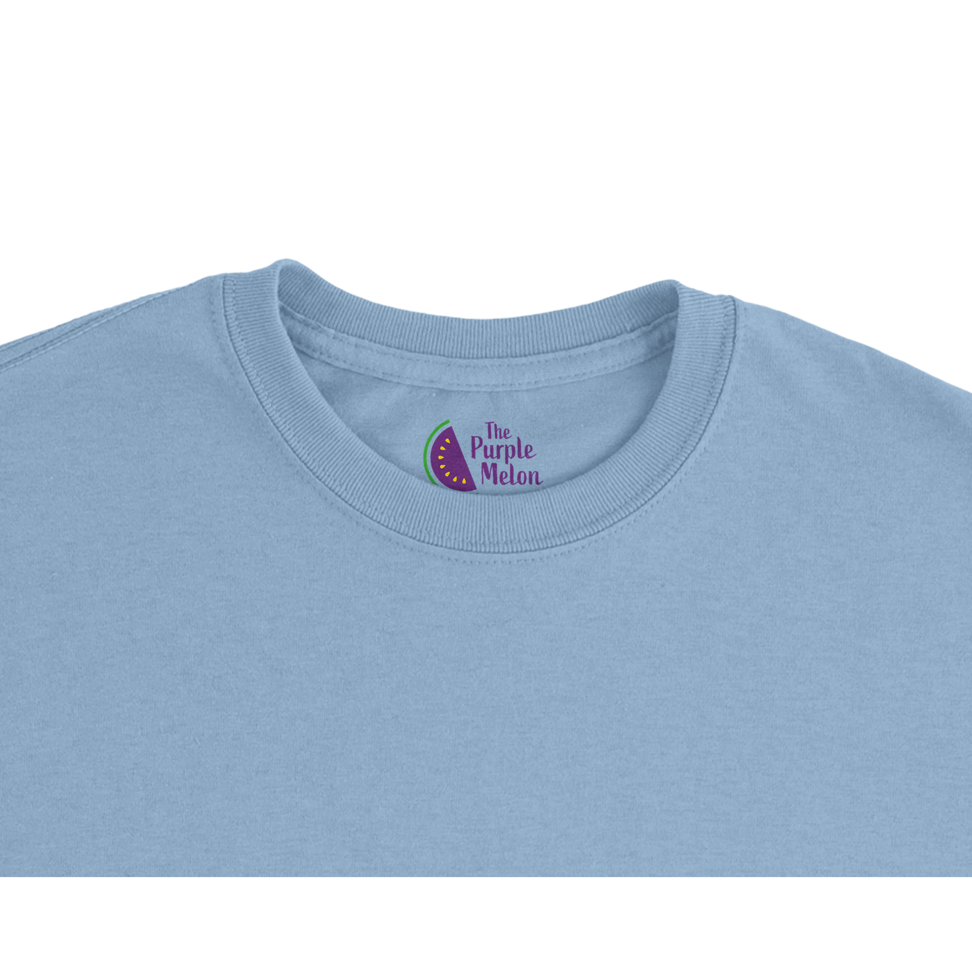 The Purple Melon Neck label