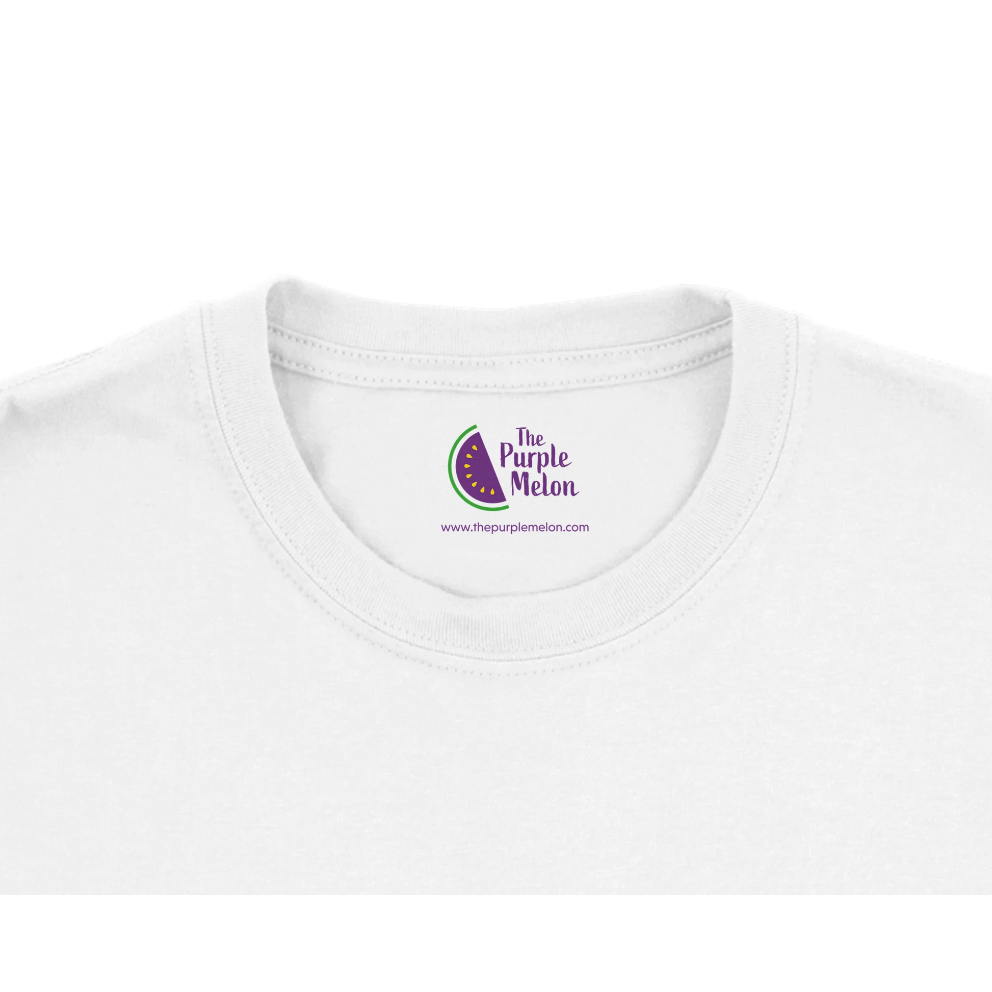 The Purple Melon Neck label