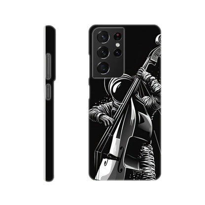 Galactic Groove: Slim Phone Case with Double Bass Spaceman Jazz
