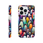 Penguin Paradise: Slim Phone Case with All-Over Penguin Pattern Print