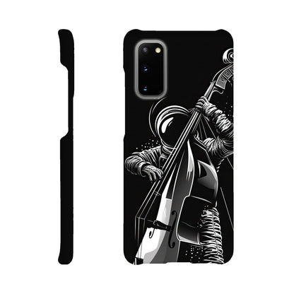 Galactic Groove: Slim Phone Case with Double Bass Spaceman Jazz