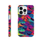 DinoVibe: Slim Phone Case with Colorful T-Rex Pattern - Unleash Playful Protection!