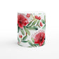 Coffee mug with New Zealand Pohutukawa Christmas watercolor print