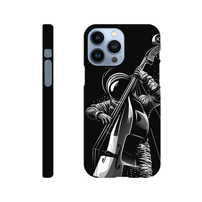 Galactic Groove: Slim Phone Case with Double Bass Spaceman Jazz
