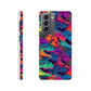 DinoVibe: Slim Phone Case with Colorful T-Rex Pattern - Unleash Playful Protection!