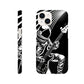 Galactic Groove: Slim Phone Case with Spaceman Bassist Design